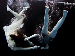 2 girls swim and get naked wondrous